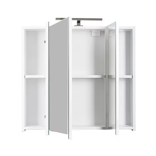 Piramida AKVA Tükrös fürdőszobai szekrény - LED világítással - 75 x 69 x 15 cm