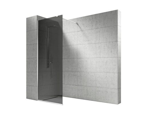 Vela Banyo WALK IN zuhanyfal - 8 mm vízlepergető FÜSTÜVEG - 110 x 200 cm