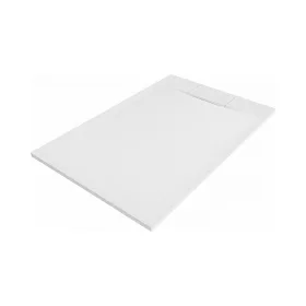   Zuhanytálca - kőhatású, strukturált pala - kompozit ásvány - Viva ES - matt fehér - 80 x 100 x 3 cm