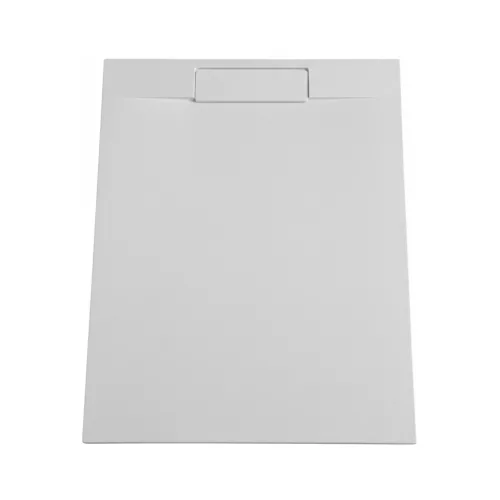 Viva ES zuhanytálca - matt fehér - kőhatású - kompozit ásvány - szifonnal - 80 x 100 x 3 cm