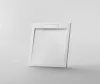 Zuhanytálca - kőhatású, strukturált pala - kompozit ásvány - Viva ES - matt fehér - 90 x 90 x 3 cm
