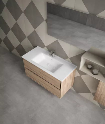 Sanovit ATRIA - porcelán mosdókagyló - 100 x 45,5 cm