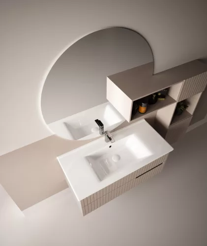 Sanovit ATRIA - porcelán mosdókagyló - 100 x 45,5 cm