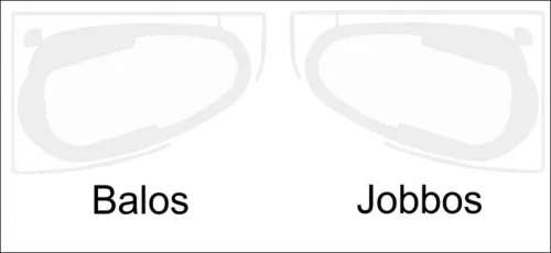 Favorit SIESTA L aszimmetrikus szaniter akril kád BALOS - 150 x 100 cm