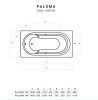 Favorit PALOMA szaniter akril kád - 140 x 70 cm