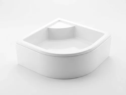 Favorit STEP MAGASÍTOTT zuhanytálca íves - szaniter akril - 90 x 90 x 32 cm