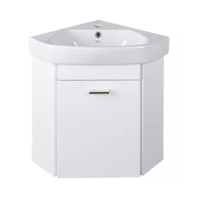   VivaStyle ARDA fali sarokszekrény CeraStyle ARDA porcelán sarokmosdóval 46 x 46 cm - JOBBOS