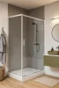 Viva AQUA TISA - ASZIMMETRIKUS zuhanykabin - 6 mm víztiszta vízlepergető üveg - 80 x 130 x 200 cm