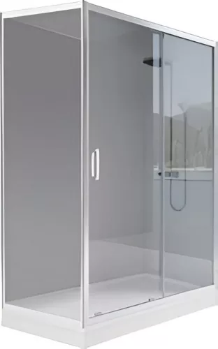 Viva AQUA TISA - ASZIMMETRIKUS zuhanykabin - 6 mm víztiszta vízlepergető üveg - 90 x 120 x 200 cm