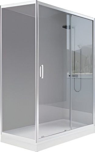 Viva AQUA TISA - ASZIMMETRIKUS zuhanykabin - 6 mm víztiszta vízlepergető üveg - 90 x 100 x 200 cm