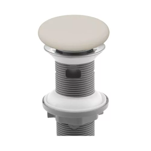 Klikk - klakk leeresztő - MATT BÉZS - túlfolyós mosdókagylóhoz - 5/4" - Ø 73 mm