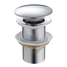   Klikk - klakk leeresztő - KEREK - KRÓM - túlfolyó NÉLKÜLI modókagylóhoz 5/4" - Ø 67 mm