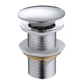   Klikk - klakk leeresztő - KEREK - KRÓM - túlfolyó NÉLKÜLI modókagylóhoz 5/4" - Ø 67 mm