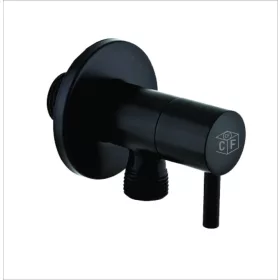   Caldo Freddo - sarokszelep - FEKETE - kerámiabetétes - 1/2 " - 3/8"