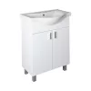 VivaStyle EKONOMIK 65 lábon álló 2 ajtós fürdőszobabútor Sanovit ALBATROS 10065 mosdóval 64,5x46,5