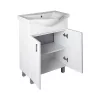 VivaStyle EKONOMIK 65 lábon álló 2 ajtós fürdőszobabútor Sanovit ALBATROS 10065 mosdóval 64,5x46,5