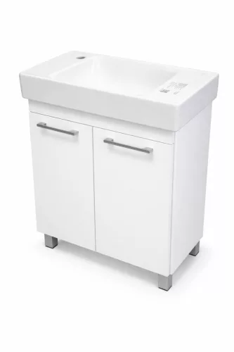 VivaStyle PANEL- KMT 60 lábon álló fürdőszobabútor CeraStyle SHARP - BAL CSAPLYUKAS mosdóval 60x30cm