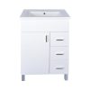 Viva STYLE Karina 75 lábon álló fürdőszobabútor 3 fiókos Sanovit ATRIA 9075 mosdóval 75 x 45,5 cm