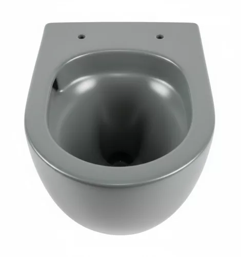 Eros ES BELLA SLIM fali WC - MATT SZÜRKE - WC ülőkével - VORTEX örvényöblítéssel - 49 cm