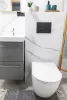 Eros ES BELLA SLIM fali WC - perem nélküli - WC ülőkével - VORTEX örvényöblítéssel - 49 cm