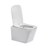 Eros ES QUADRO fali wc - ülőkével komplett - perem nélküli öblítés - 49,5 cm
