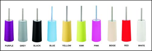 Viva WC-kefe tartó - álló - műanyag - FEHÉR