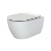 CeraStyle CITY fali WC - MATT FEHÉR- BEÉPÍTETT bidé funkcióval -rimless -perem nélküli