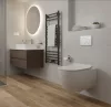 CeraStyle CITY fali WC - MATT SZÜRKE - BEÉPÍTETT bidé funkcióval - perem nélküli