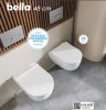 CeraStyle BELLA fali WC + SLIM ülőke - perem nélküli - rimless - mély öblítésű - rövid - 48 cm