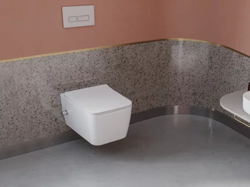 CeraStyle HERA fali WC - BEÉPÍTETT bidé funkcióval - rimless - perem nélküli