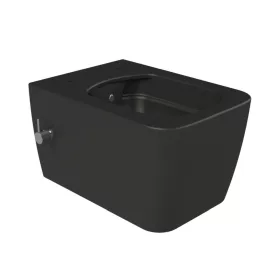   CeraStyle HERA fali WC - MATT FEKETE - BEÉPÍTETT bidé funkcióval - perem nélküli