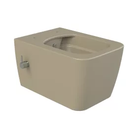   CeraStyle HERA fali WC - MATT BÉZS - BEÉPÍTETT bidé funkcióval - perem nélküli