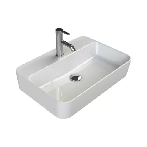 CeraStyle HERA - PULTRA ültethető - Top Counter - porcelán mosdó - 60 x 42 cm