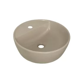   CeraStyle ONE - PULTRA ültethető - Top Counter mosdó - MATT BÉZS - csaplyukas - átm. 42 cm