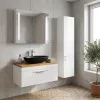CeraStyle OLIVE - PULTRA ültethető - Top Counter - porcelán mosdó - MATT FEKETE - 60 x 35 cm