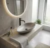 CeraStyle OLIVE - PULTRA ültethető - Top Counter - porcelán mosdó - MATT SZÜRKE - 60 x 35 cm