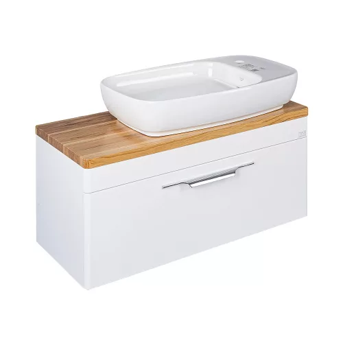 CeraStyle NEW NOVA - PULTRA ültethető - Top Counter - mosdó rejtett leeresztővel - 70 x 42 cm