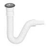 TEXO mosogatószifon - flexibilis csővel - Ø 1" x 0,5 m x Ø 40/32 mm