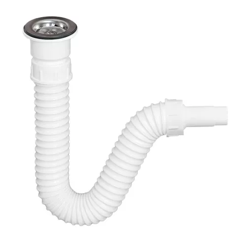 TEXO mosogatószifon - flexibilis csővel - Ø 1" x 0,5 m x Ø 40/32 mm