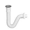 TEXO mosdószifon - flexibilis csővel - Ø 5/4" x 0,5 m x Ø 40 mm