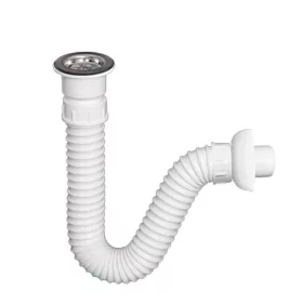   TEXO mosdószifon flexibilis csővel - Ø 5/4" x 0,5 m x Ø 40 mm