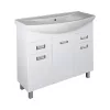 Viva SZQUARE 100 lábon álló fürdőszobabútor Sanovit ZENON 6095 porcelán mosdóval 97 x 51 cm