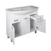 Viva SZQUARE 100 lábon álló fürdőszobabútor Sanovit ZENON 6095 porcelán mosdóval 97 x 51 cm