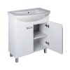 Viva SZQUARE 65 lábon álló fürdőszobabútor Sanovit ZENON 6065 porcelán mosdóval 65 x 47 cm