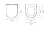 CeraStyle CITY SLIM WC ülőke - MATT SZÜRKE - duroplast - lecsapódásgátlós - könnyen levehető