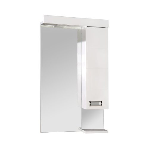 Viva Style SZQUARE 55 Tükrös fürdőszobai szekrény - JOBBOS szekrénnyel - 55 x 97 x 15 cm