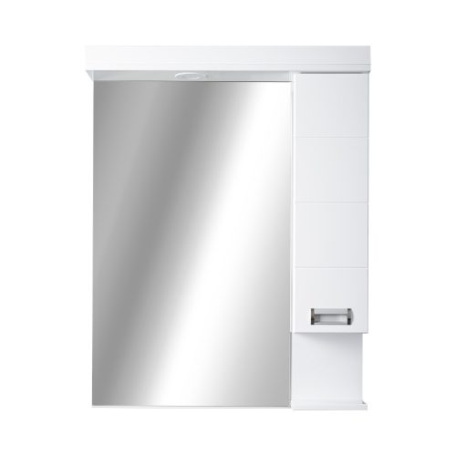 Viva SZQUARE 75 Tükrös fürdőszobai szekrény - JOBBOS szekrénnyel -75 x 97 x 15 cm