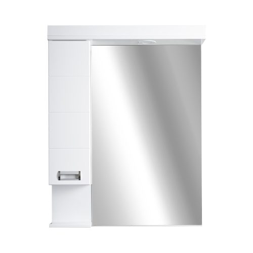 Viva SZQUARE 75 Tükrös fürdőszobai szekrény - BALOS szekrénnyel- 75 x 97 x 15 cm