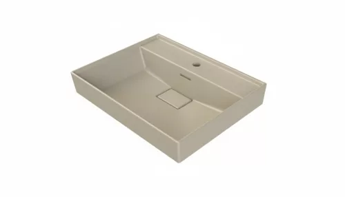 CeraStyle SHARP - MATT BÉZS - porcelán mosdókagyló - 60 x 48 cm