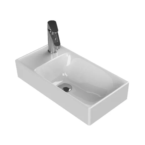 CeraStyle SHARP - BAL CSAPLYUKAS - porcelán mosdókagyló - 50 x 25 cm